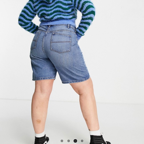 Plus 90's baggy dad short in organic cotton - Picture 3 of 4